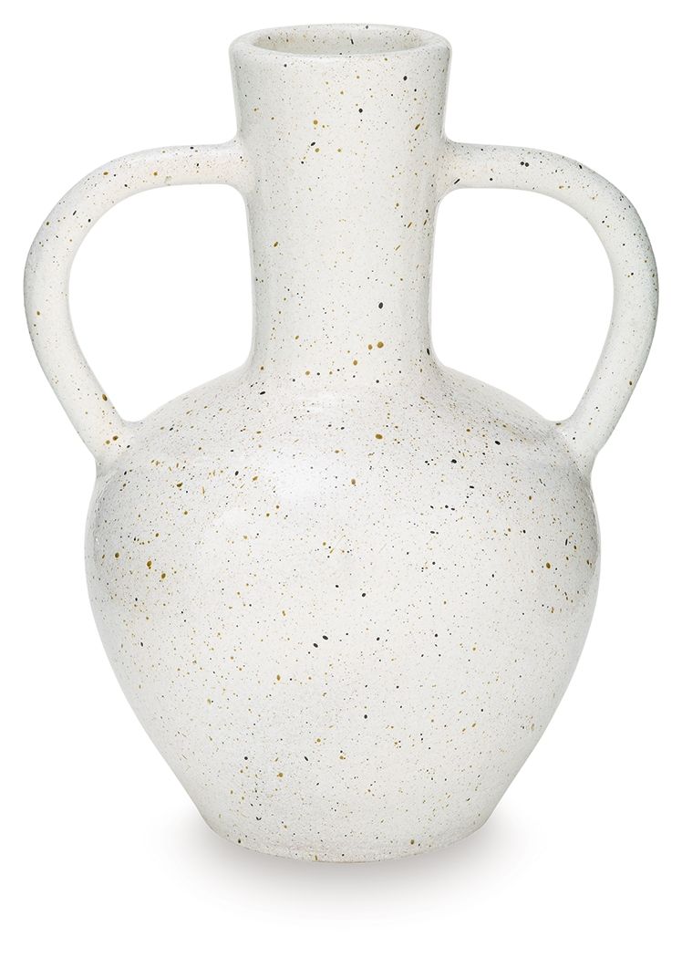 Dallinworth - Vase - 15.75" - White / Black by Ashley Furniture product image