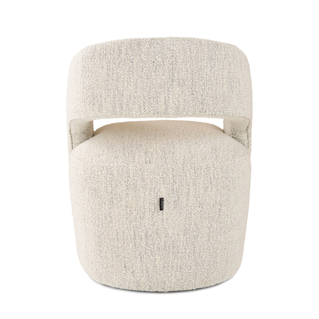 Angie  Modern Beige Fabric Dining Chair