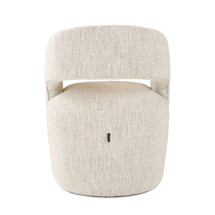 Angie  Modern Beige Fabric Dining Chair