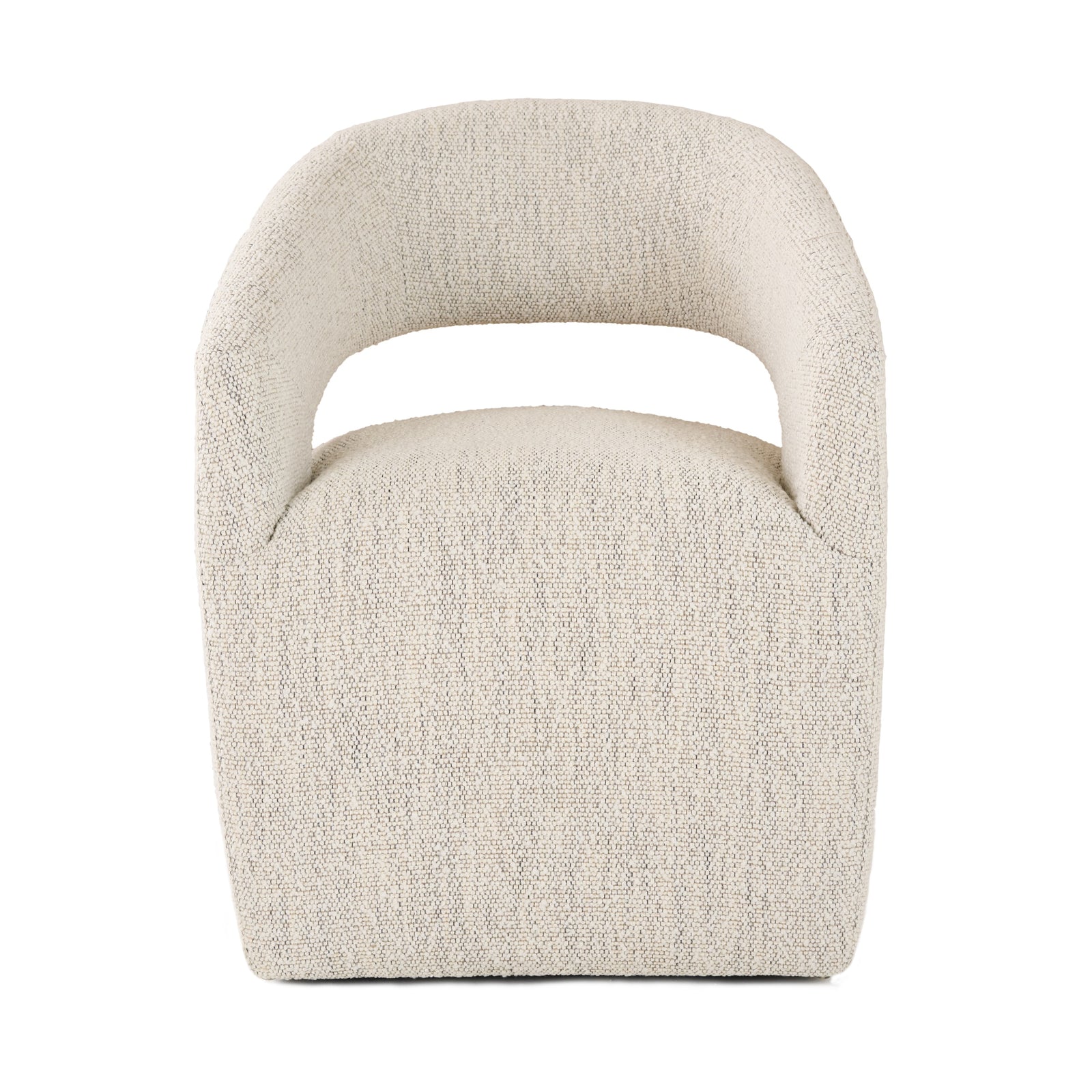 Angie - Modern Beige Fabric Dining Chair