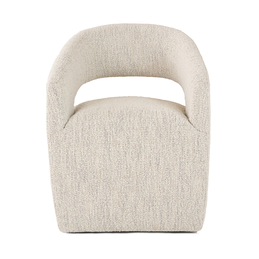 Angie - Modern Beige Fabric Dining Chair