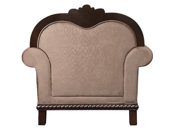 Chateau De Ville - Chair With Pillow Same Lv01590) - Fabric & Espresso