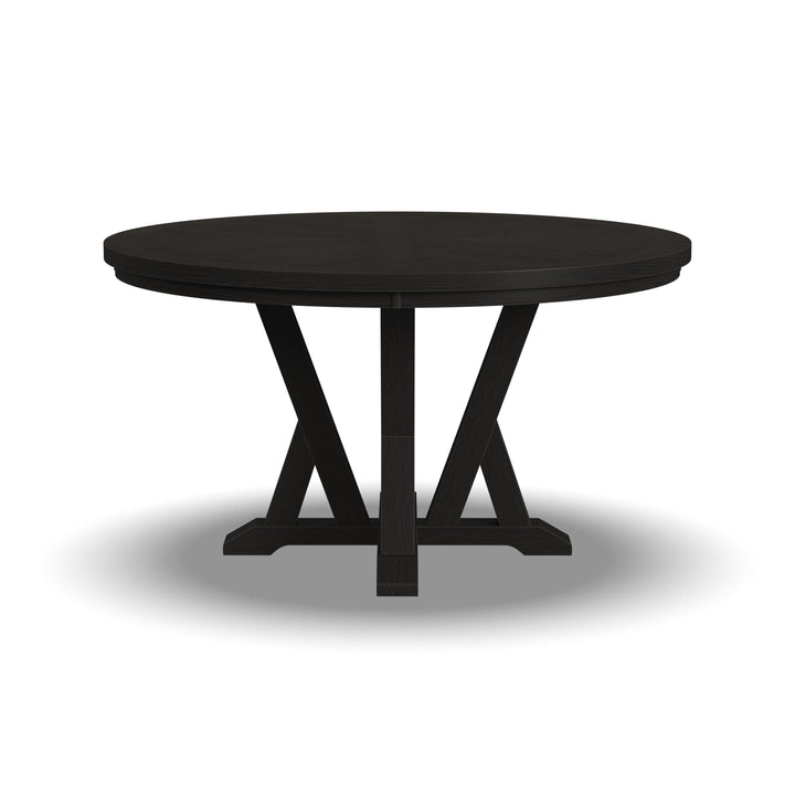 flexsteel-w1151-834-lattice-round-dining-table-dark-brown