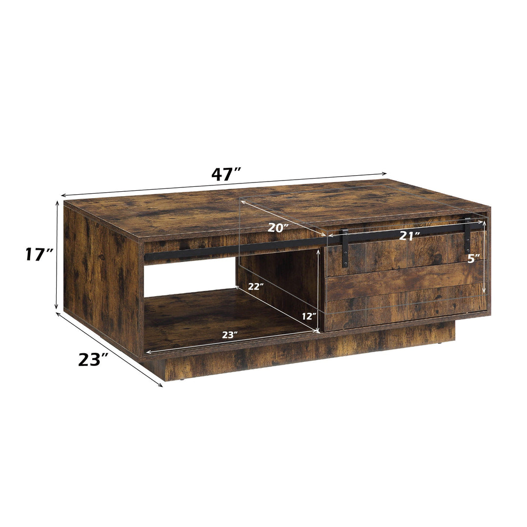 Bellarosa - Coffee Table Same As 88040) - Rustic Oak