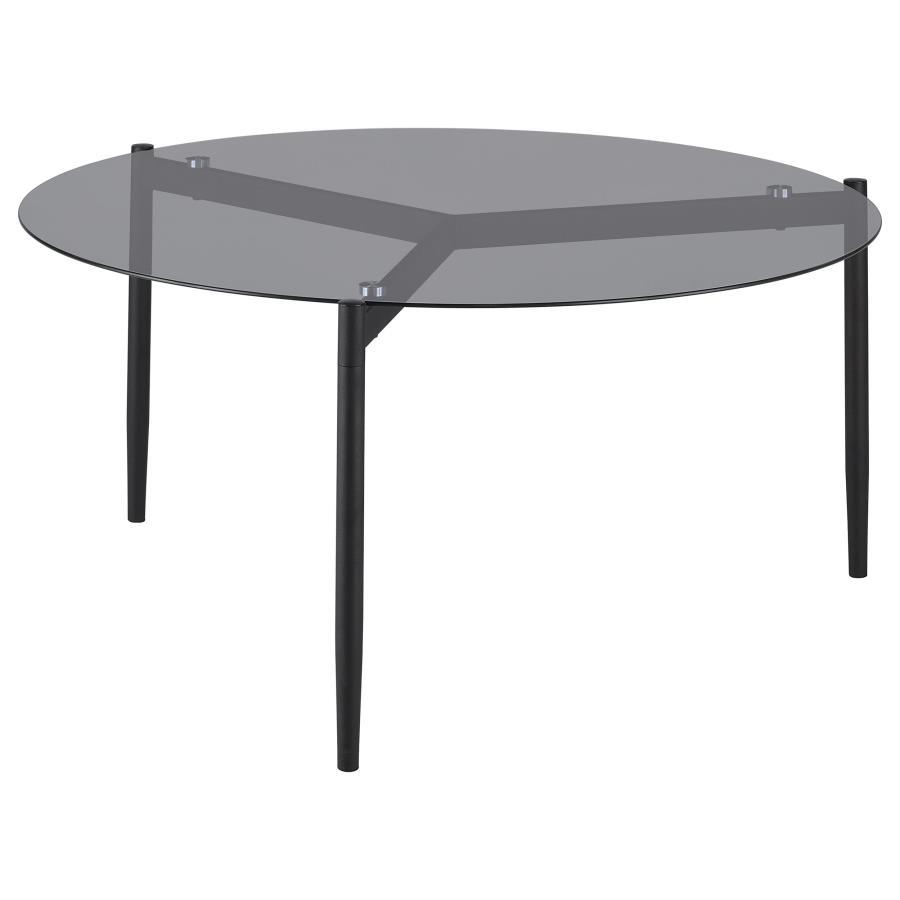 Rosalie - 3 Piece Round Coffee And End Table Set - Gray