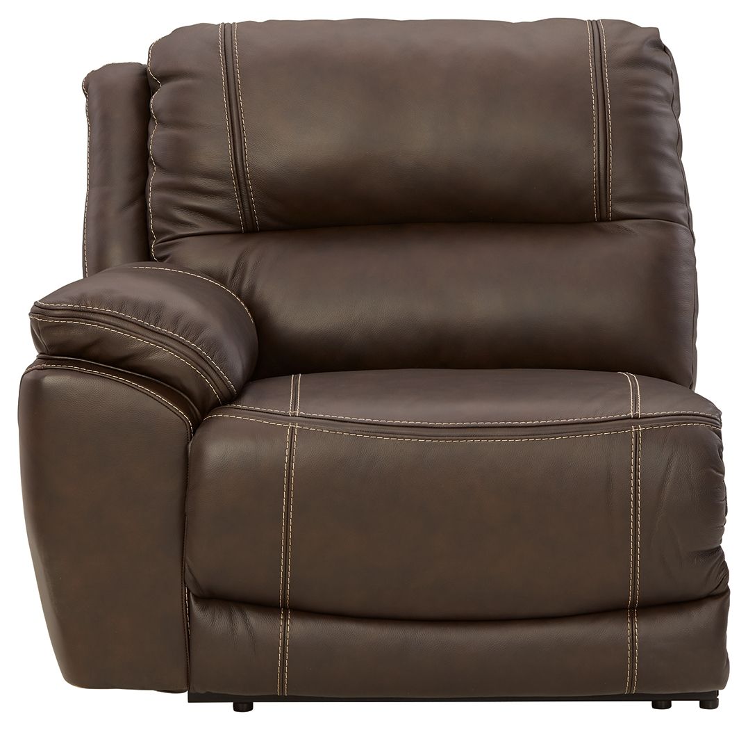 Dunleith - 7-Piece Power Reclining Sectional With LAF And RAF Zero Wall Power Recliners - Chocolate by Ashley Furniture product image