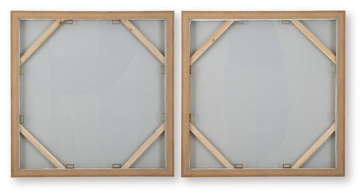 Bexlen - Wall Art Set (Set of 2) - Tan / Taupe / Black