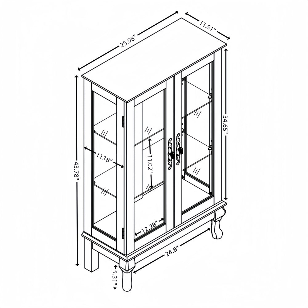 elegant-and-refined-cherry-curio-cabinet-with-tempered-glass-doors
