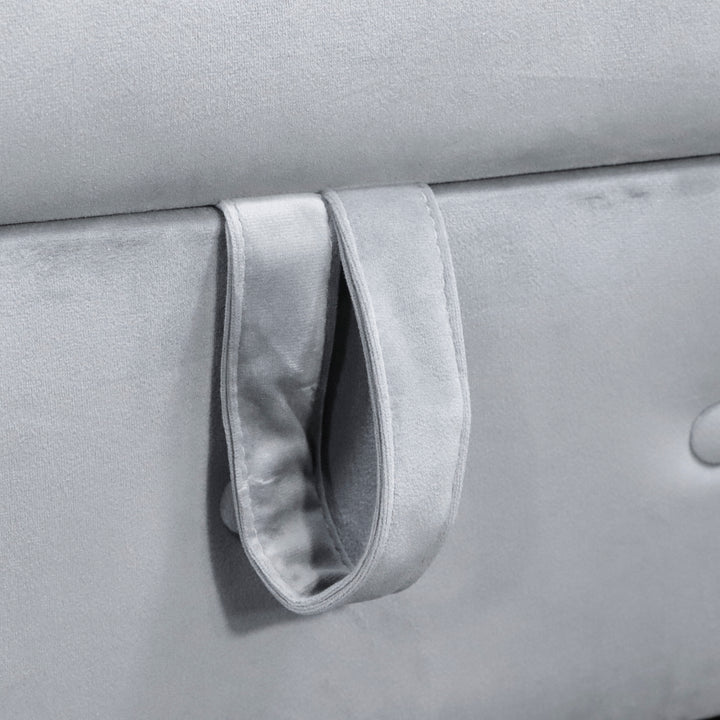 grey-velvet-lounge-chaise-with-storage-pillow-modern-upholstered-rolled-arm