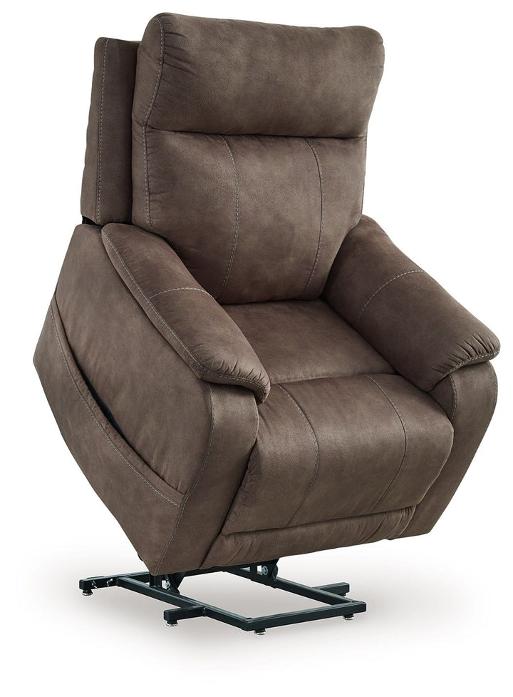 Crestmeade Power Lift Recliner with Heat, Massage & USB Charging - Espresso