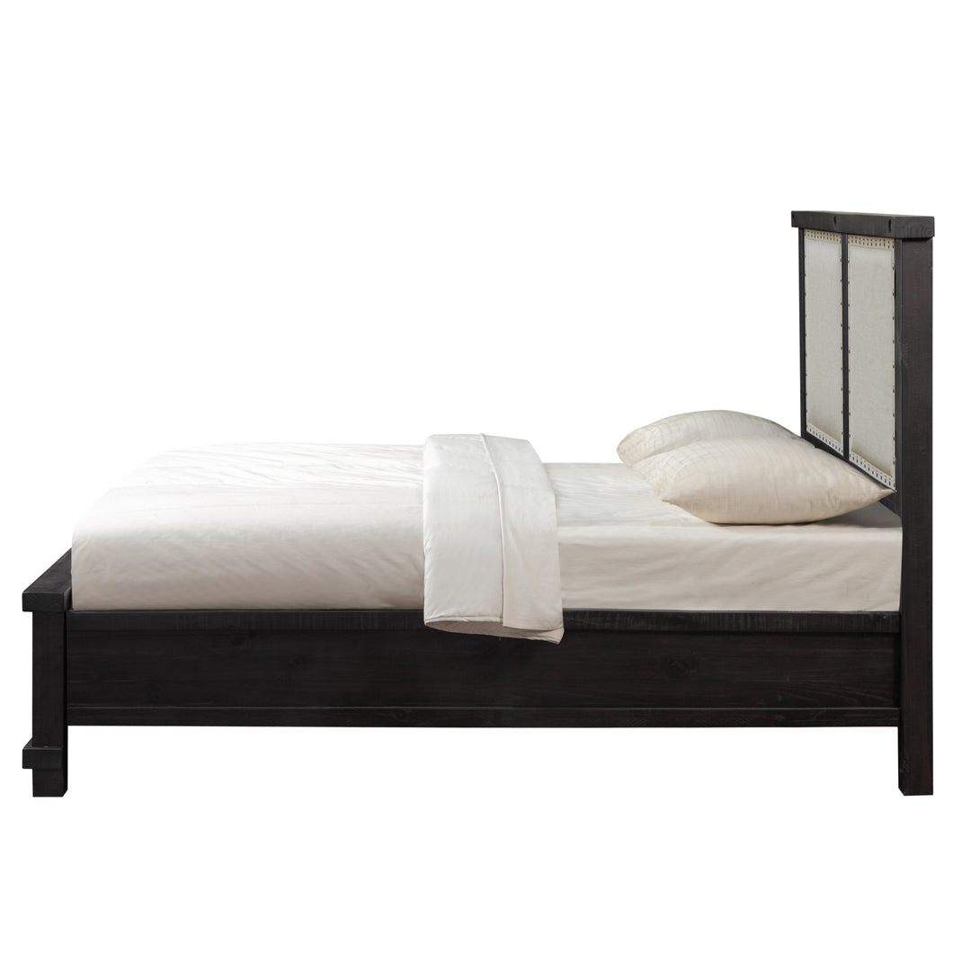 Modus Furniture 7Yc9S4 Yosemite Upholstered Footboard Storage Bed In Cafe