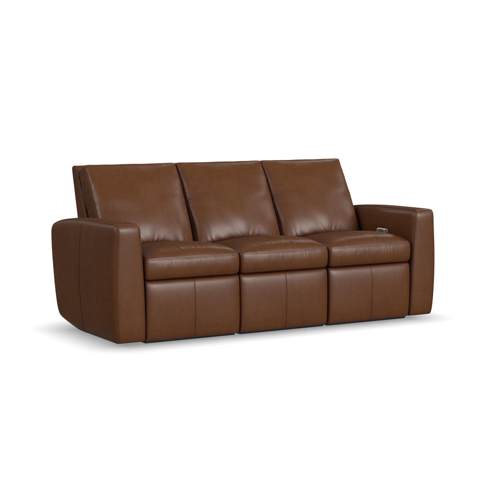 Aria Leather Power Reclining Sofa in Sedona