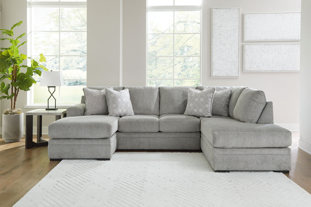 Casselbury - 2-Piece Sectional With Raf Corner Chaise - Cement by Ashley Furniture product image