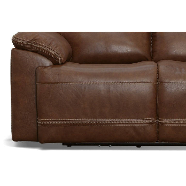 Jackson Power Reclining Loveseat With Power Headrests Whiskey