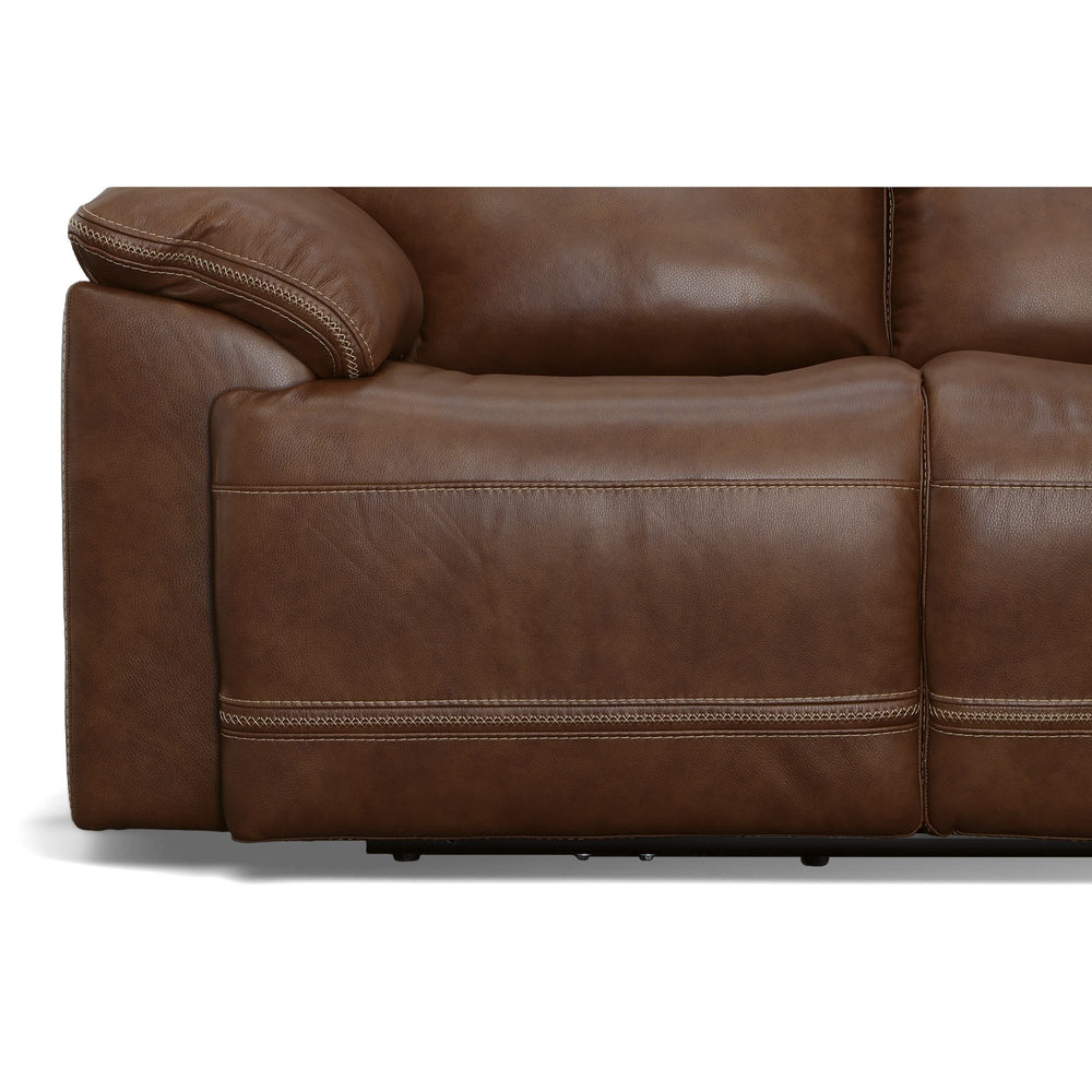 Jackson Power Reclining Loveseat With Power Headrests Whiskey