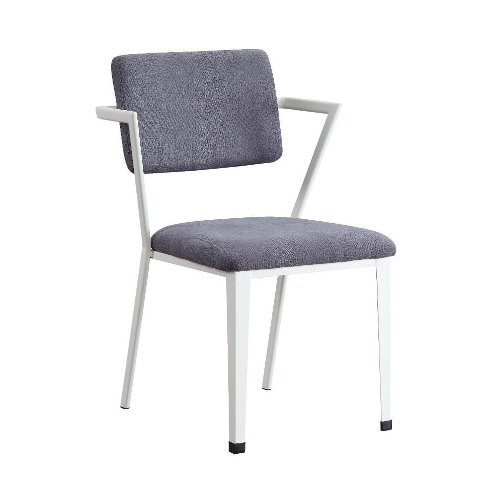 Cargo - Office Chair - Gray Fabric & White