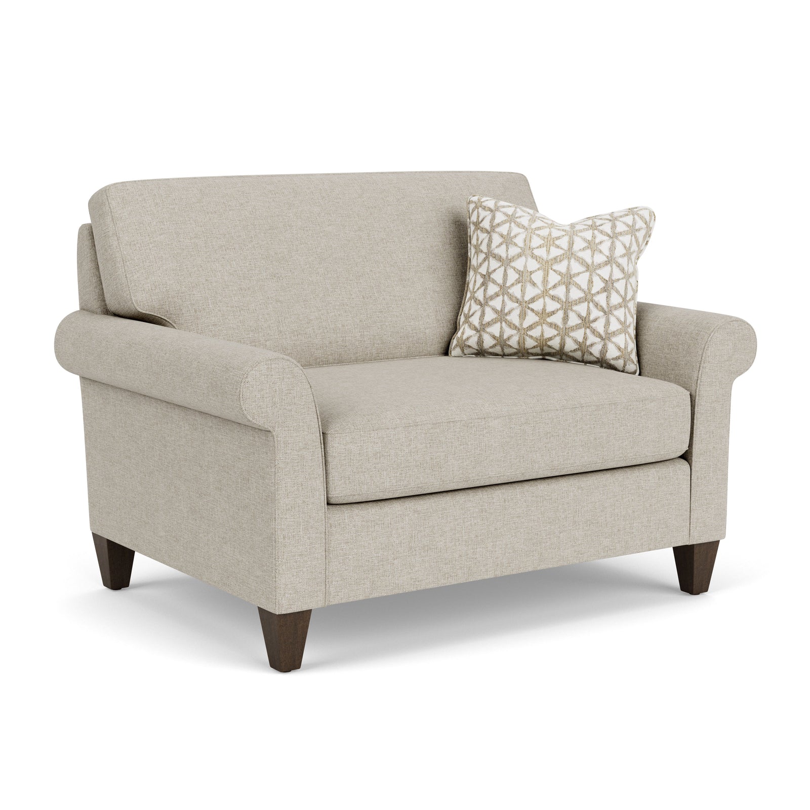 Westside Fabric Chair And a Half Light Gray