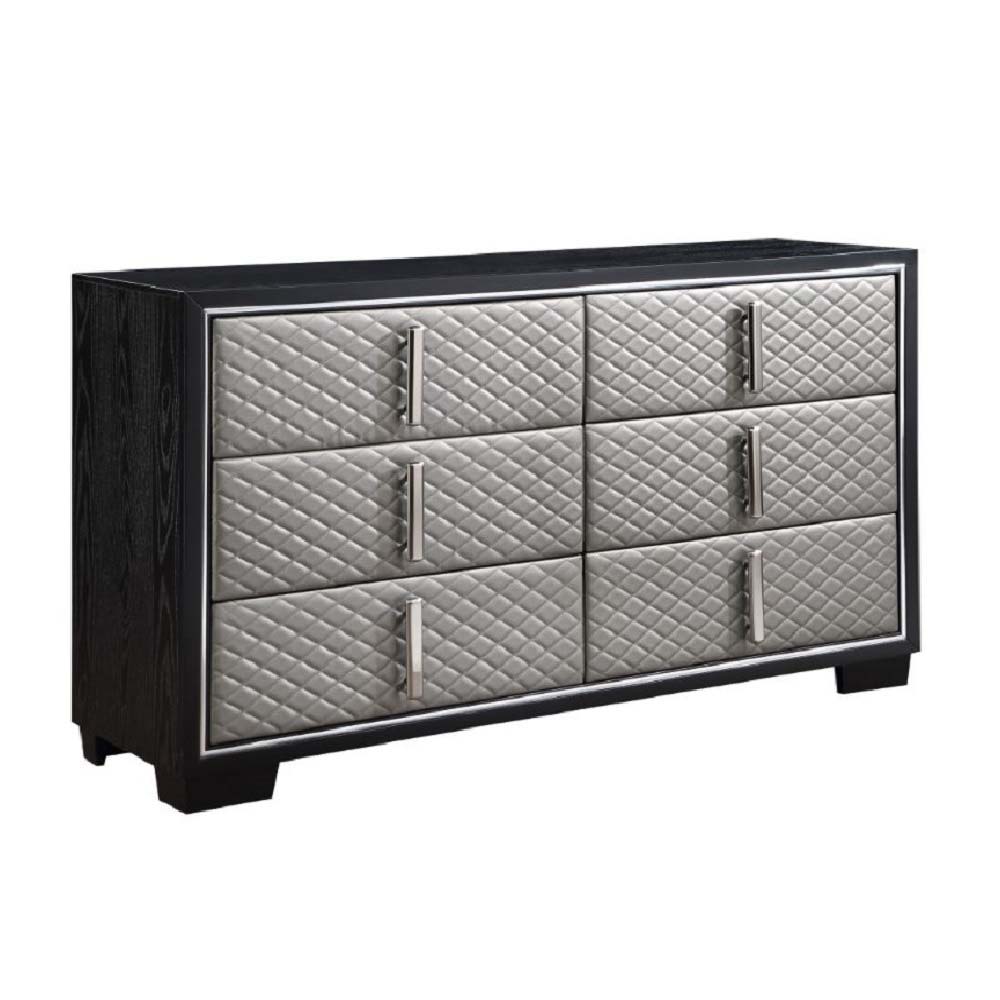 nicola-dresser-silver-synthetic-leather-black