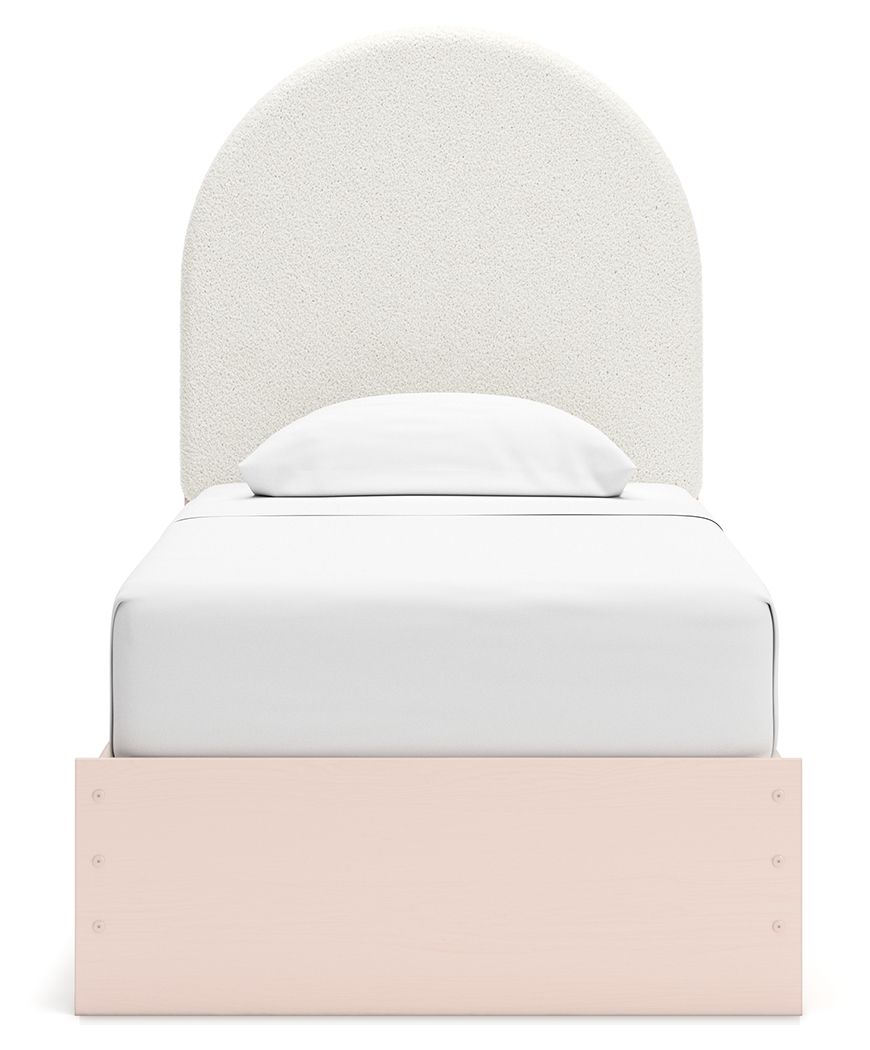 Wistenpine - Twin Upholstered Panel Bed With Side Storage - Blush by Ashley Furniture product image