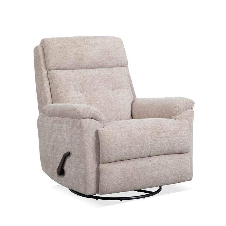 Sophisticated Swivel Gliding Recliner Oat
