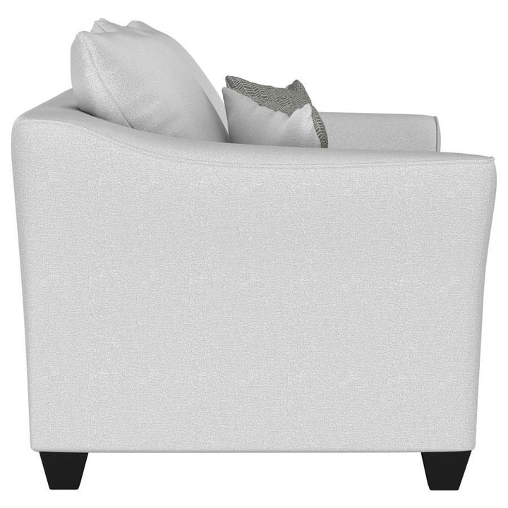 Salizar - 2 Piece Upholstered Flared Arm Sofa Set - Sand
