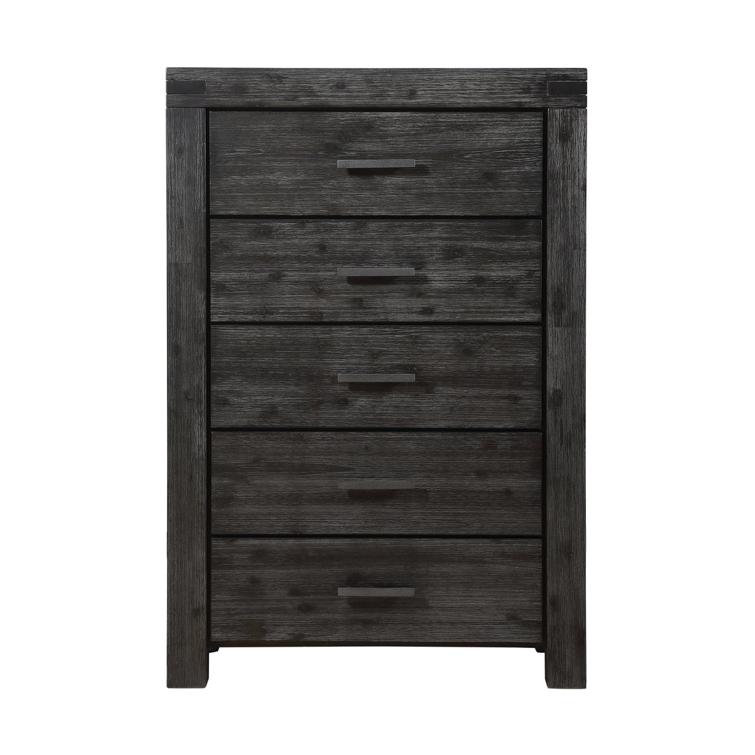 Modus Furniture 3Ft384A Meadow Five Drawer Solid Wood Chest In Graphite 2024