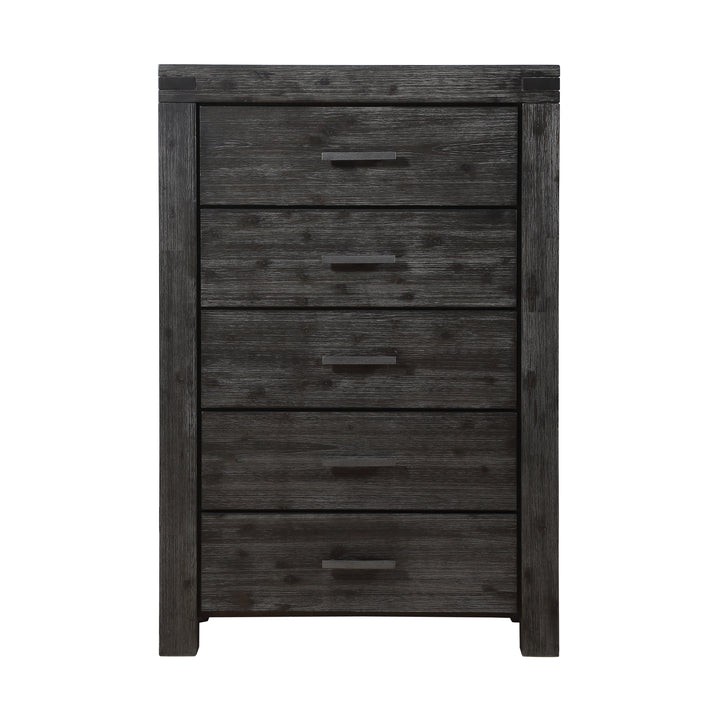 Modus Furniture 3Ft384A Meadow Five Drawer Solid Wood Chest In Graphite 2024