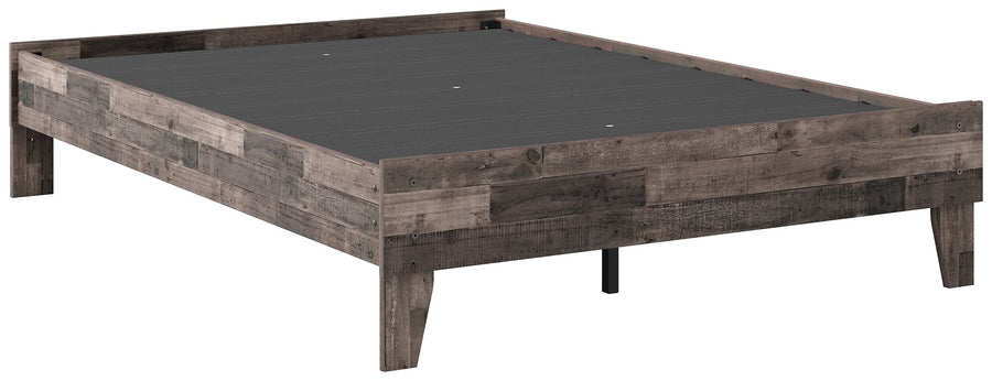 Neilsville - Full Platform Bed - Multi Gray