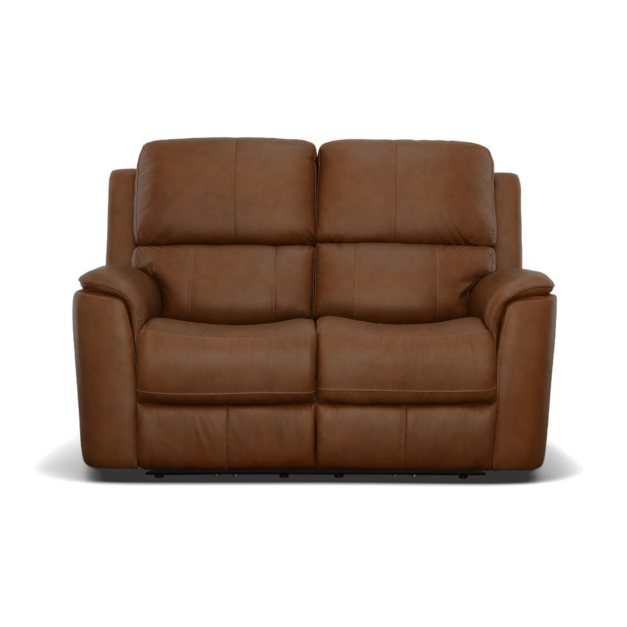 Flexsteel 1041-60PH-94672 Henry  Power Reclining Loveseat With Power Headrests & Lumbar  Caramel
