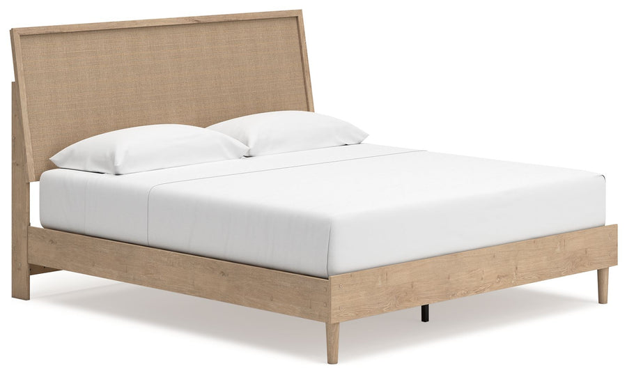 Cielden - King Panel Bed - Two-tone by Ashley Furniture product image