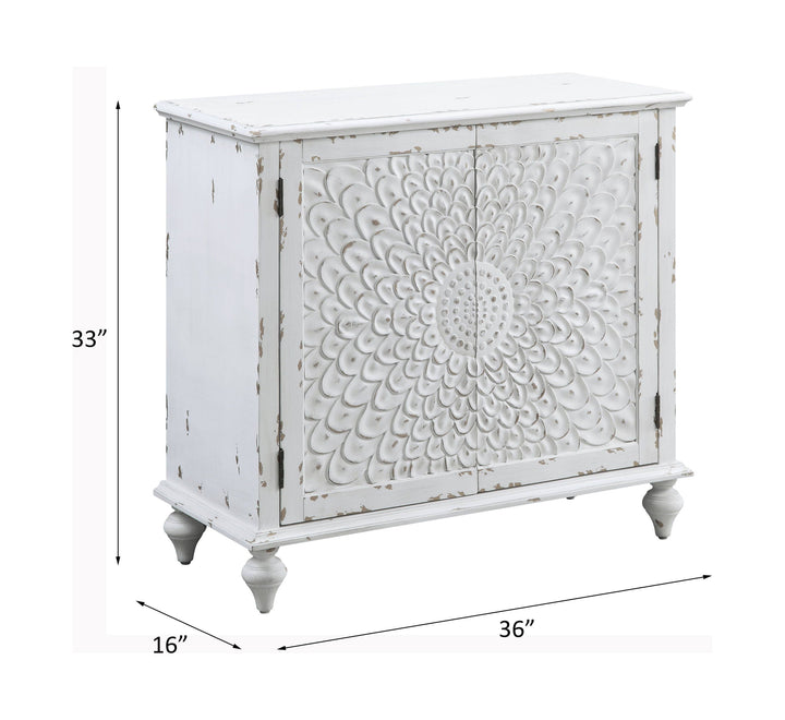 Daray - Console Cabinet - Antique White