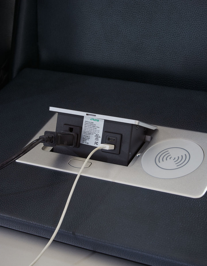 Fyne-Dyme - Power Reclining Sofa With Adj Headrest - Sapphire