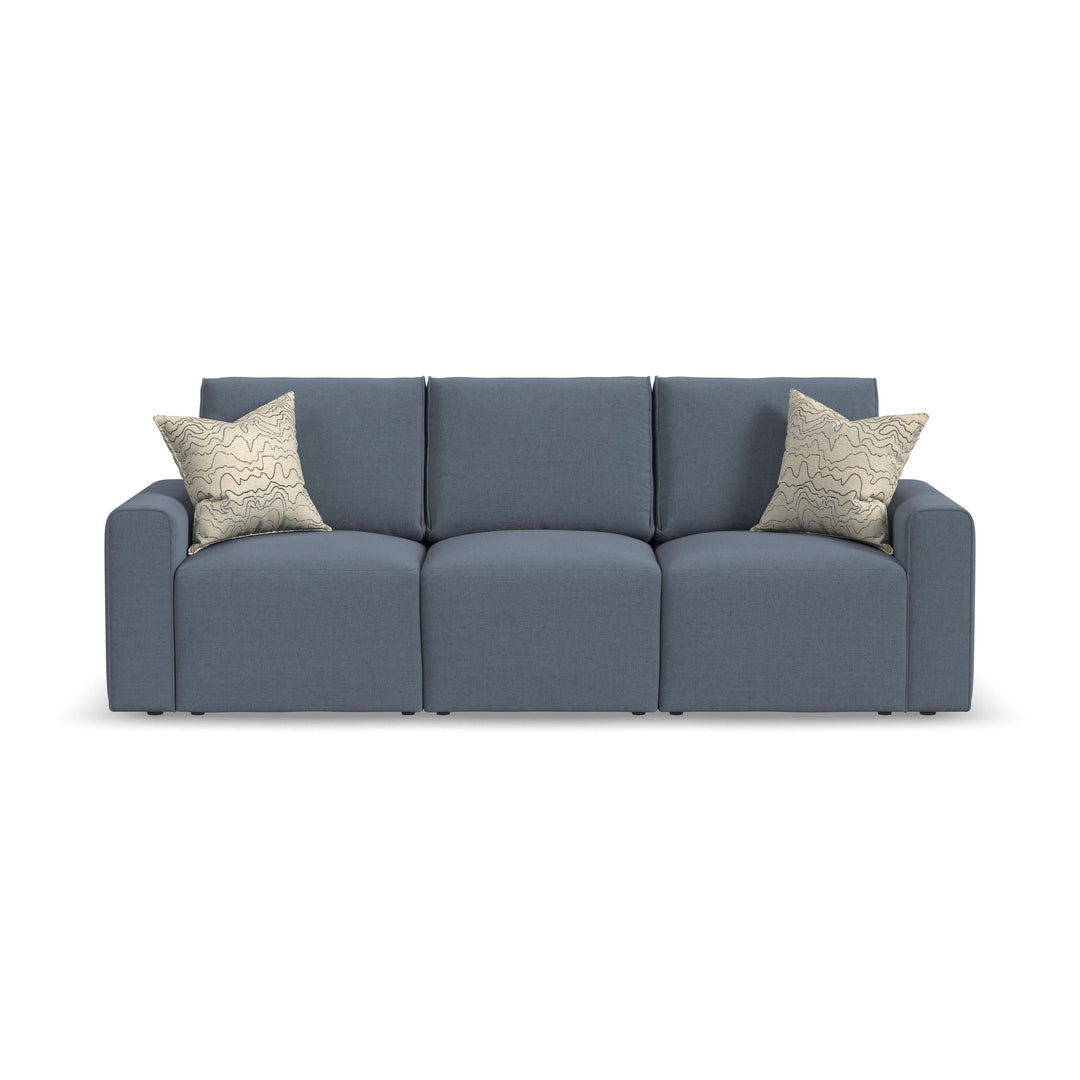 Flexsteel 5630-31 Dawson  Stationary Sofa  Blue