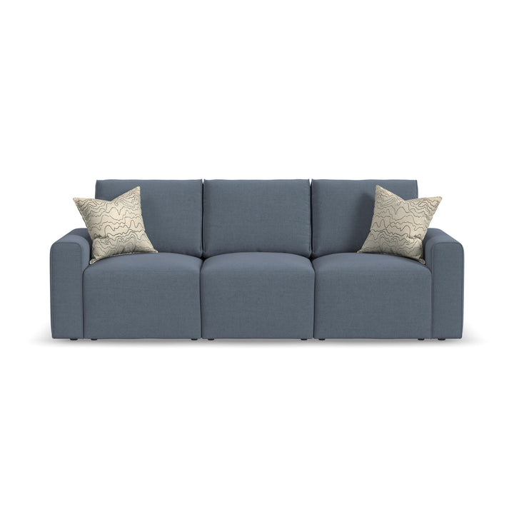 Flexsteel 5630-31 Dawson  Stationary Sofa  Blue