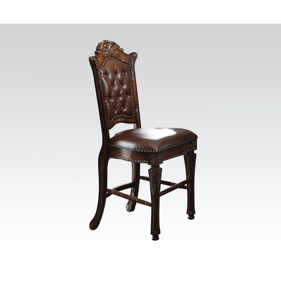 ACME Furniture Vendome Counter Height Chair Set of 2) Synthetic Leather