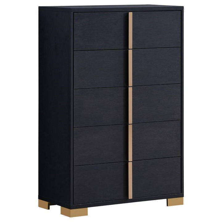 Coaster Furniture Marceline - 5-Drawer Bedroom Chest - Black