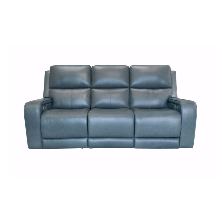 Oasis Power Reclining Sofa With Power Headrests, Lumbar, Heat &amp; Massage Storm