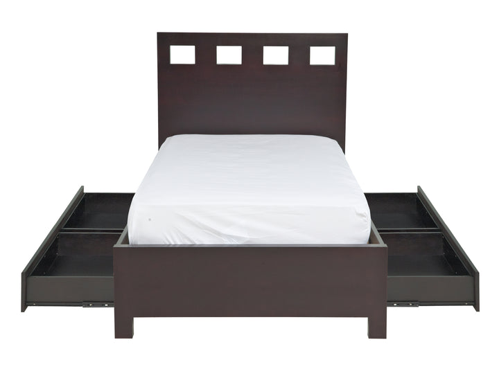 Modus Furniture Rv23D4 Riva Wood Storage Bed In Espresso