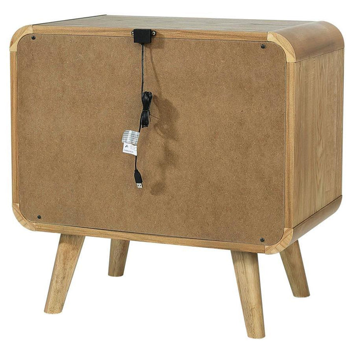 Robyn - 2-Drawer Nightstand Bedside Table - Light Ash