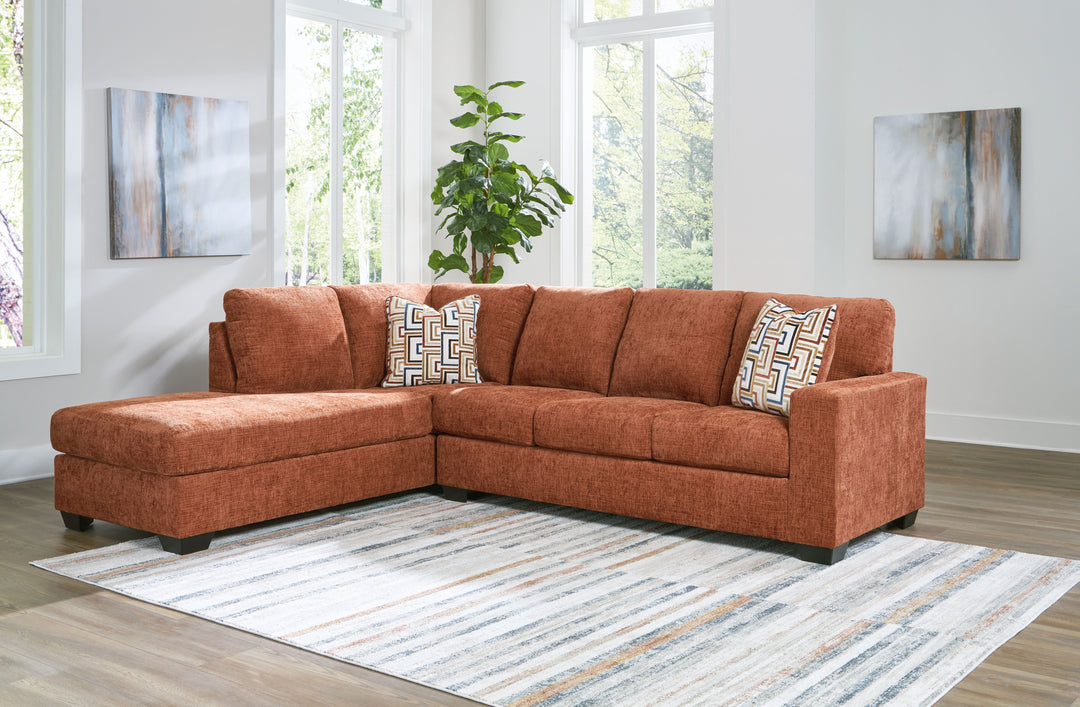 Aviemore - 2-Piece Sectional With Laf Corner Chaise - Spice by Ashley Furniture product image