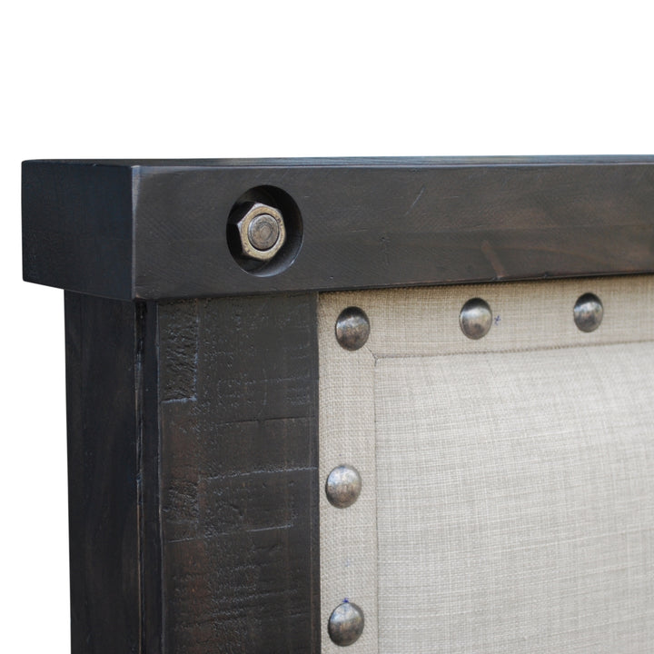 Modus Furniture 7Yc9P4 Yosemite Upholstered Wood Panel Bed In Cafe