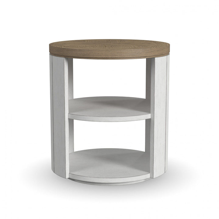 flexsteel-w1072-02-melody-round-end-table-white