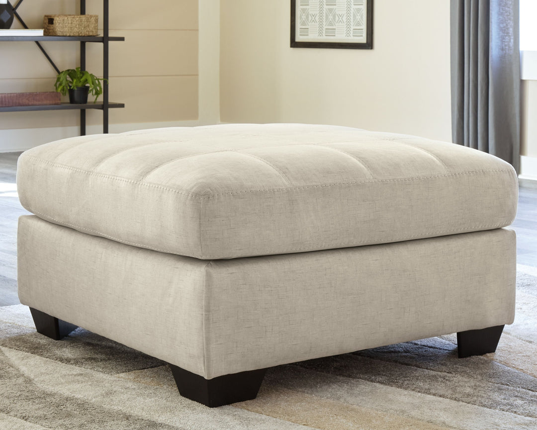Falkirk - Oversized Accent Ottoman - Parchment