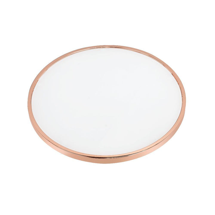 Alivia - Coffee Table - Frosted Glass & Rose Gold