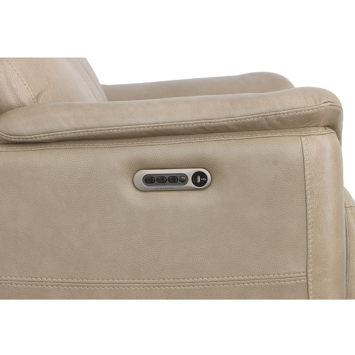 Crew Power Reclining Loveseat With Power Headrests &amp; Lumbar Pebble