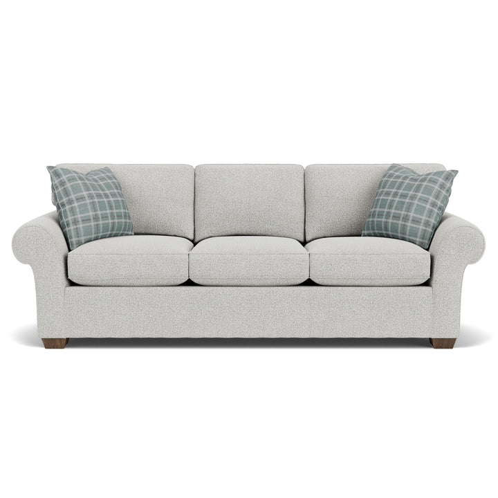 Flexsteel 7305-31 Vail  91" Fabric Sofa  White