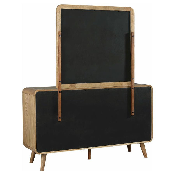Robyn - 6-Drawer Bedroom Dresser And Mirror - Light Ash