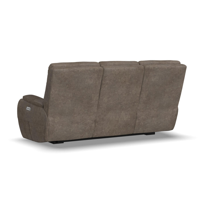 flexsteel-b3906-62h-strait-power-reclining-sofa-with-power-headrests-dark-brown