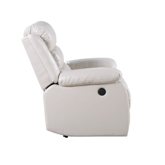 Eilbra - Power Motion Recliner - Beige Synthetic Leather