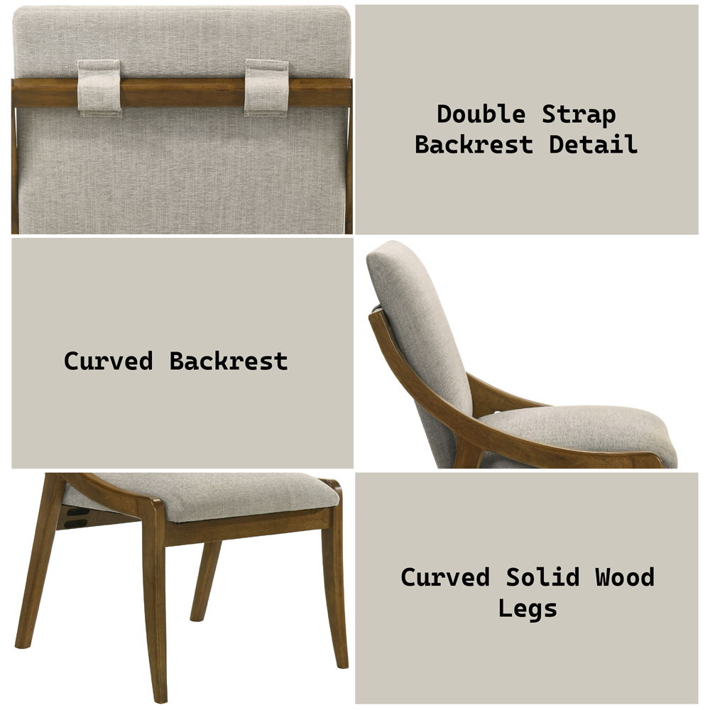 Danzel - Side Chair Set of 2) - Gray / Vintage Oak